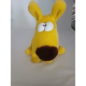 Vintage 1987 Special Effects Mother Goose & Grimm 11" Yellow Stuffed Plush Dog